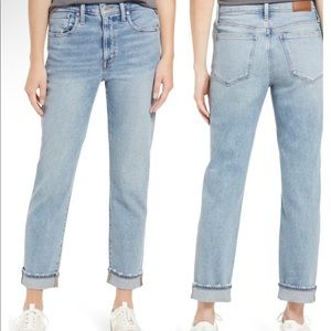 Madewell Roadtripper High-Rise Slim Boyjeans in Edenwald Wash Size 27